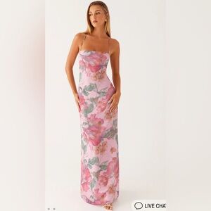 Peppermayo Exclusive - Peggy Maxi Dress - Pink Floral